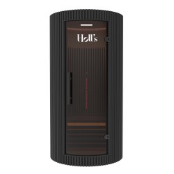 Sauna Moon Infrar&oslash;d Rund 1 plads Sort Holls